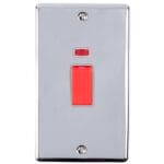 Eurolite Enhance Decorative 45Amp Switch With Neon Indicator - Polished Chrome Eurolite Enhance Decorative 45Amp Switch With Neon Indicator - Polished Chrome (EN45ASWNPCG)