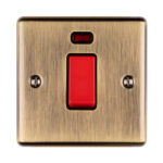 Eurolite Enhance Decorative 45Amp Switch With Neon Indicator - Antique Eurolite Enhance Decorative 45Amp Switch With Neon Indicator - Antique (EN45ASWNSABB)
