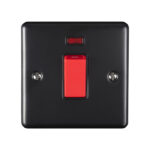 Eurolite Enhance Decorative 45Amp Switch With Neon Indicator - Matt Black Eurolite Enhance Decorative 45Amp Switch With Neon Indicator - Matt Black (EN45ASWNSMBB)