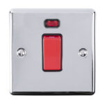 Eurolite Enhance Decorative 45Amp Switch With Neon Indicator - Polished Chrome Eurolite Enhance Decorative 45Amp Switch With Neon Indicator - Polished Chrome (EN45ASWNSPCB)