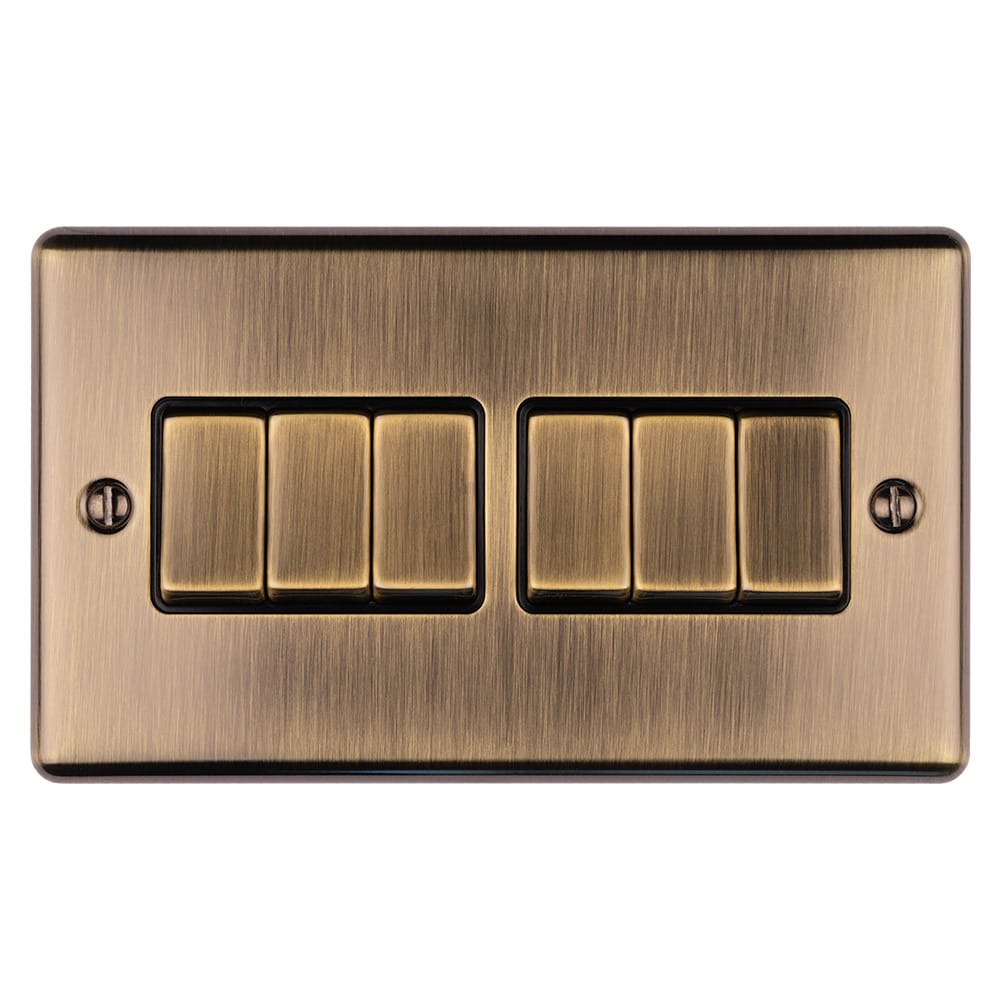 en6swabb_1.jpg Eurolite Enhance Decorative 6 Gang Switch - Antique Eurolite Enhance Decorative 6 Gang Switch - Antique (EN6SWABB) - Image 1