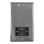 Eurolite Enhance Decorative Shaver Socket - Black Nickel Eurolite Enhance Decorative Shaver Socket - Black Nickel (ENSHSBNB)