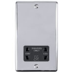 Eurolite Enhance Decorative Shaver Socket - Polished Chrome Eurolite Enhance Decorative Shaver Socket - Polished Chrome (ENSHSPCB)