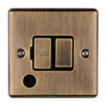 Eurolite Enhance Decorative Switched Fuse Spur With Flex Outlet - Antique Eurolite Enhance Decorative Switched Fuse Spur With Flex Outlet - Antique (ENSWFFOABB)