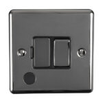 Eurolite Enhance Decorative Switched Fuse Spur With Flex Outlet - Black Nickel Eurolite Enhance Decorative Switched Fuse Spur With Flex Outlet - Black Nickel (ENSWFFOBNB)