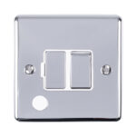Eurolite Enhance Decorative Switched Fuse Spur With Flex Outlet - Polished Chrome Eurolite Enhance Decorative Switched Fuse Spur With Flex Outlet - Polished Chrome (ENSWFFOPCW)