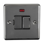 Eurolite Enhance Decorative Switched Fuse Spur With Neon Indicator - Black Nickel Eurolite Enhance Decorative Switched Fuse Spur With Neon Indicator - Black Nickel (ENSWFNBNB)