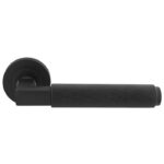 Terazzo Lever On Round Rose Matt Black (EUL060MB)