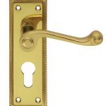 Georgian Lever on Euro Lock Backplate (FG1Y)