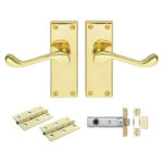 Contract Victorian Scroll Latch Pack (GK002EB/INTB)