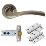 Sines Lever on Rose Latch Pack (GK008SNCP/INTB)