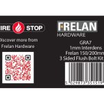 Kit for 150 & 200mm Flushbolts 1mm 30 Minute