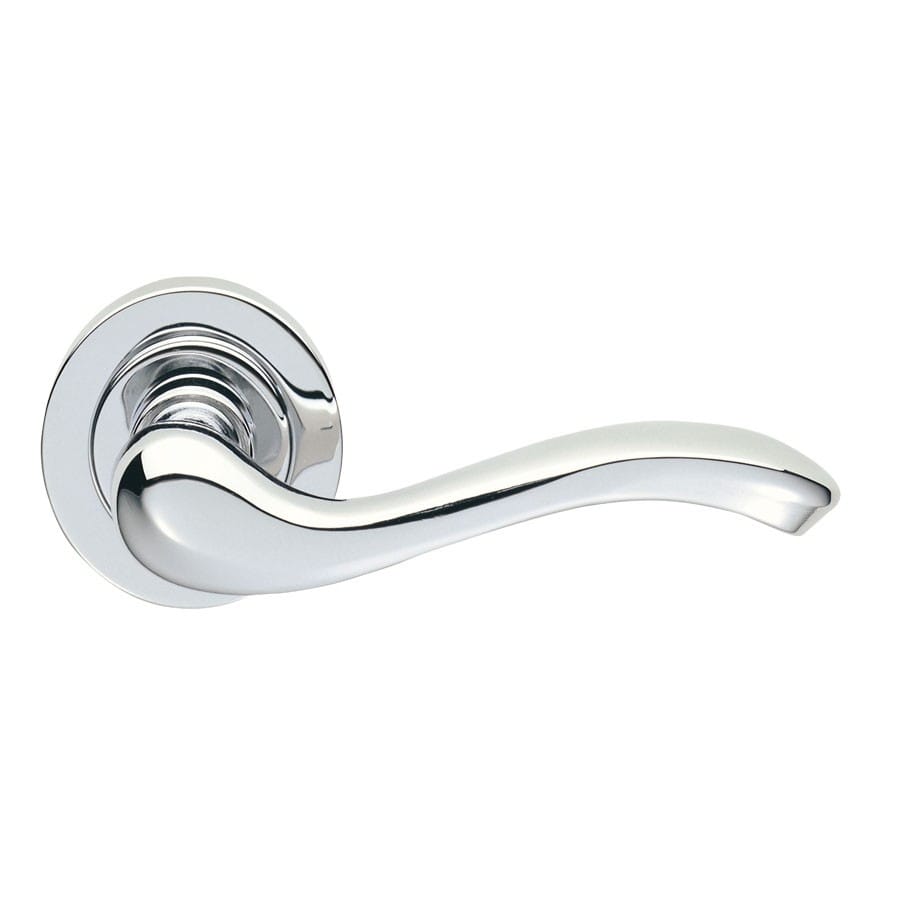 handle_34_1.jpg Apollo Lever on Round Rose in Polished Chrome (AQ3CP) - Image 1