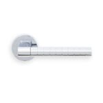 MANITAL Hey Rete Lever Handle on Threaded Round Rose (Polished Chrome) (HQ5CP)