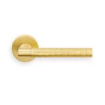 MANITAL Hey Quadra Lever Handle on Threaded Round Rose (Satin Brass) (HQ5SB)
