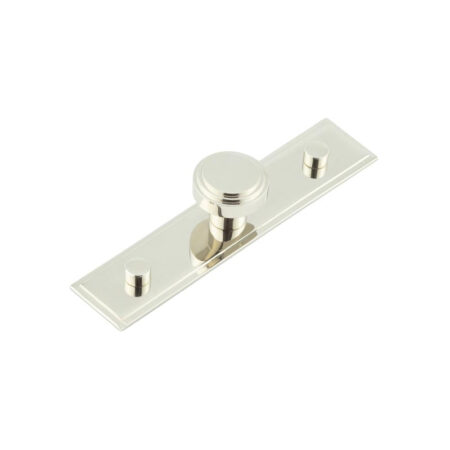 Frelan Cropley Cupboard Knobs 30mm Stepped Backplate Polished Nickel
