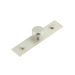 Frelan Cropley Cupboard Knobs 30mm Stepped Backplate Satin Nickel