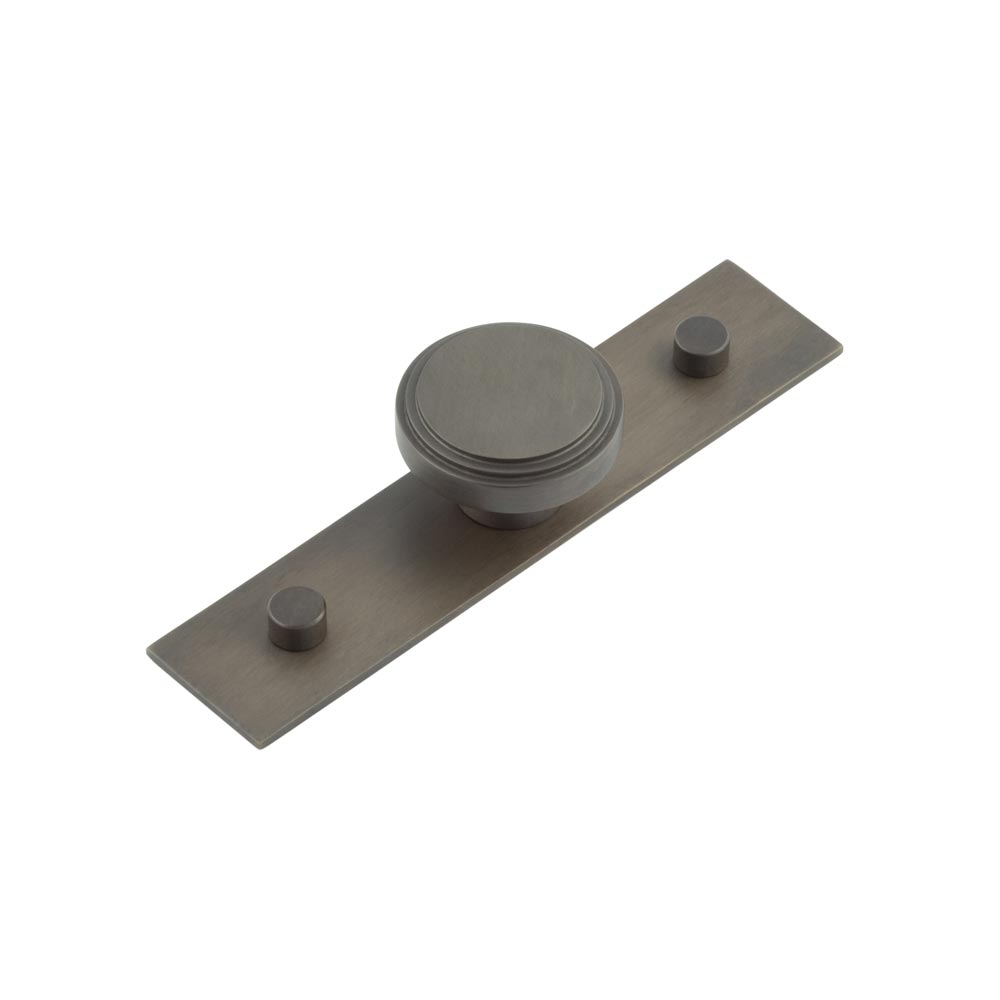 hox-1040db-5090db.jpg Frelan Cropley Cupboard Knobs 40mm Plain Backplate Dark Bronze - Image 1