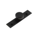 Frelan Cropley Cupboard Knobs 40mm Stepped Backplate Black