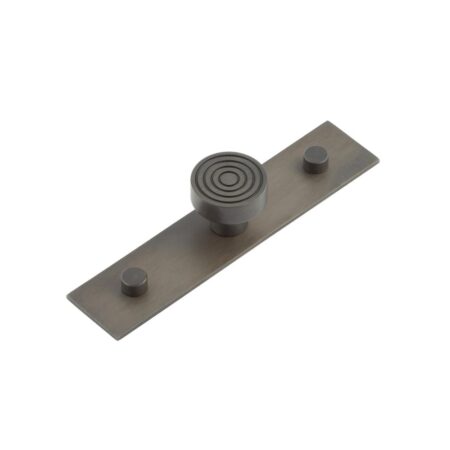 Frelan Murray Cupboard Knobs 30mm Plain Backplate Dark Bronze