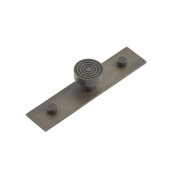 Frelan Murray Cupboard Knobs 30mm Plain Backplate Dark Bronze