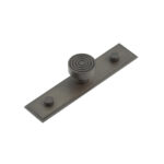 Frelan Murray Cupboard Knobs 30mm Stepped Backplate Dark Bronze