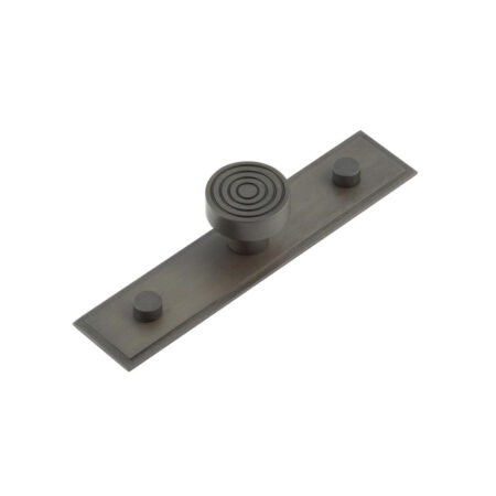 Frelan Murray Cupboard Knobs 30mm Stepped Backplate Dark Bronze