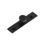 Frelan Murray Cupboard Knobs 30mm Plain Backplate Black