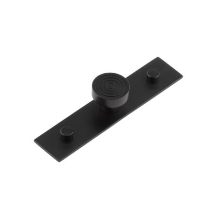 Frelan Murray Cupboard Knobs 30mm Plain Backplate Black