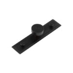Frelan Murray Cupboard Knobs 30mm Stepped Backplate Black