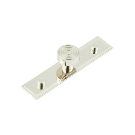 Frelan Murray Cupboard Knobs 30mm Stepped Backplate Polished Nickel