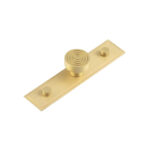 Frelan Murray Cupboard Knobs 30mm Stepped Backplate Satin Brass