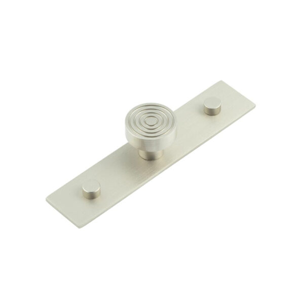 Frelan Murray Cupboard Knobs 30mm Plain Backplate Satin Nickel