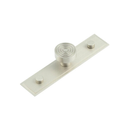 Frelan Murray Cupboard Knobs 30mm Stepped Backplate Satin Nickel