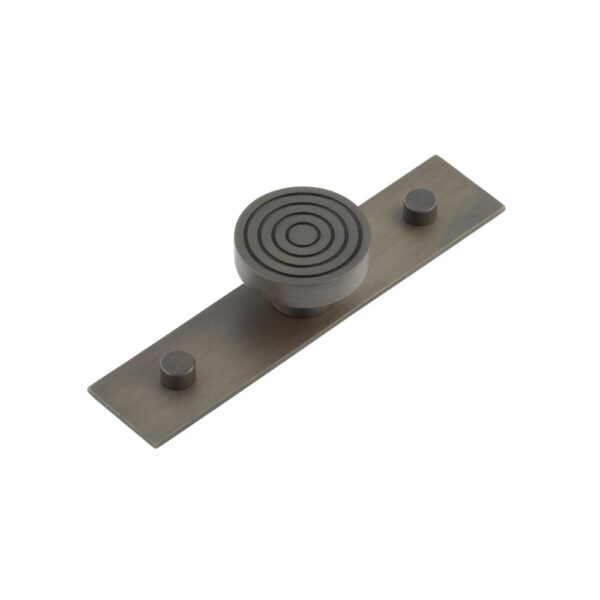 Frelan Murray Cupboard Knobs 40mm Plain Backplate Dark Bronze