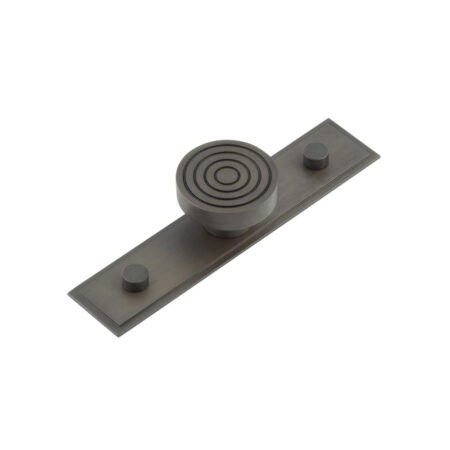 Frelan Murray Cupboard Knobs 40mm Stepped Backplate Dark Bronze
