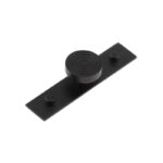 Frelan Murray Cupboard Knobs 40mm Plain Backplate Black