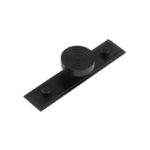 Frelan Murray Cupboard Knobs 40mm Stepped Backplate Black