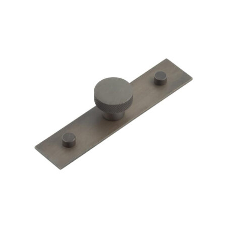 Frelan Wenlock Cupboard Knobs 30mm Plain Backplate Dark Bronze