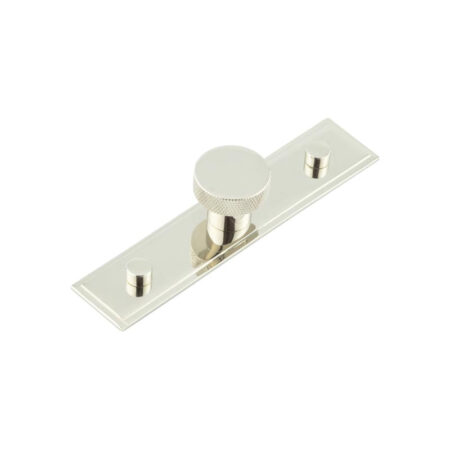 Frelan Wenlock Cupboard Knobs 30mm Stepped Backplate Polished Nickel