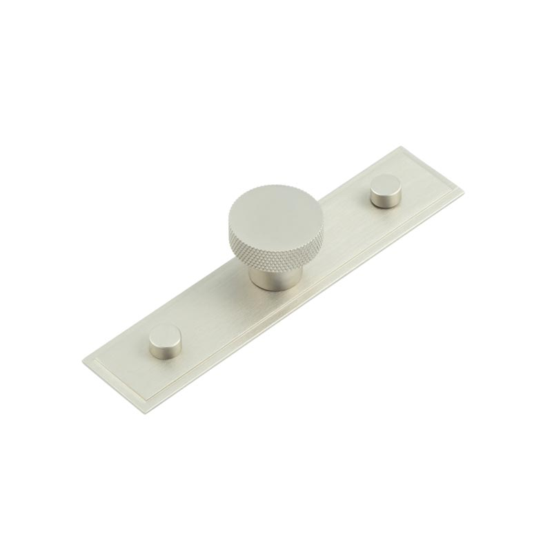 hox-130sn-6090sn.jpg Frelan Wenlock Cupboard Knobs 30mm Stepped Backplate Satin Nickel - Image 1