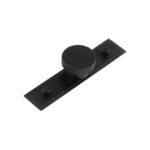Frelan Wenlock Cupboard Knobs 40mm Stepped Backplate Matt Black
