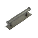 Frelan Hoxton Wenlock Cabinet Handles 96mm Ctrs Stepped Backplate Dark Bronze
