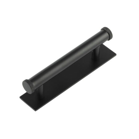 Frelan Hoxton Wenlock Cabinet Handles 96mm Ctrs Plain Backplate Matt Black