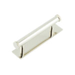 Frelan Hoxton Wenlock Cabinet Handles 96mm Ctrs Plain Backplate Polished Nickel