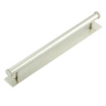 Frelan Hoxton Wenlock Cabinet Handles 224mm Ctrs Plain Backplate Satin Nickel