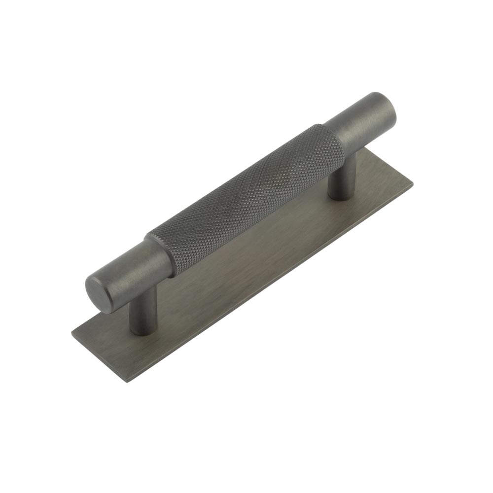 hox-2050db-5050db.jpg Frelan Hoxton Taplow Cabinet Handles 96mm Ctrs Plain Backplate Dark Bronze - Image 1