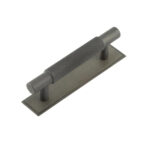 Frelan Hoxton Taplow Cabinet Handles 96mm Ctrs Stepped Backplate Dark Bronze