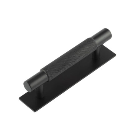 Frelan Hoxton Taplow Cabinet Handles 96mm Ctrs Plain Backplate Matt Black