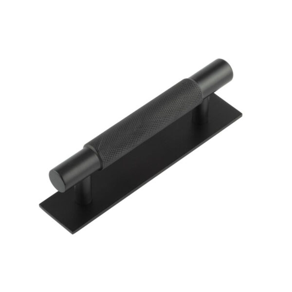Frelan Hoxton Taplow Cabinet Handles 96mm Ctrs Plain Backplate Matt Black